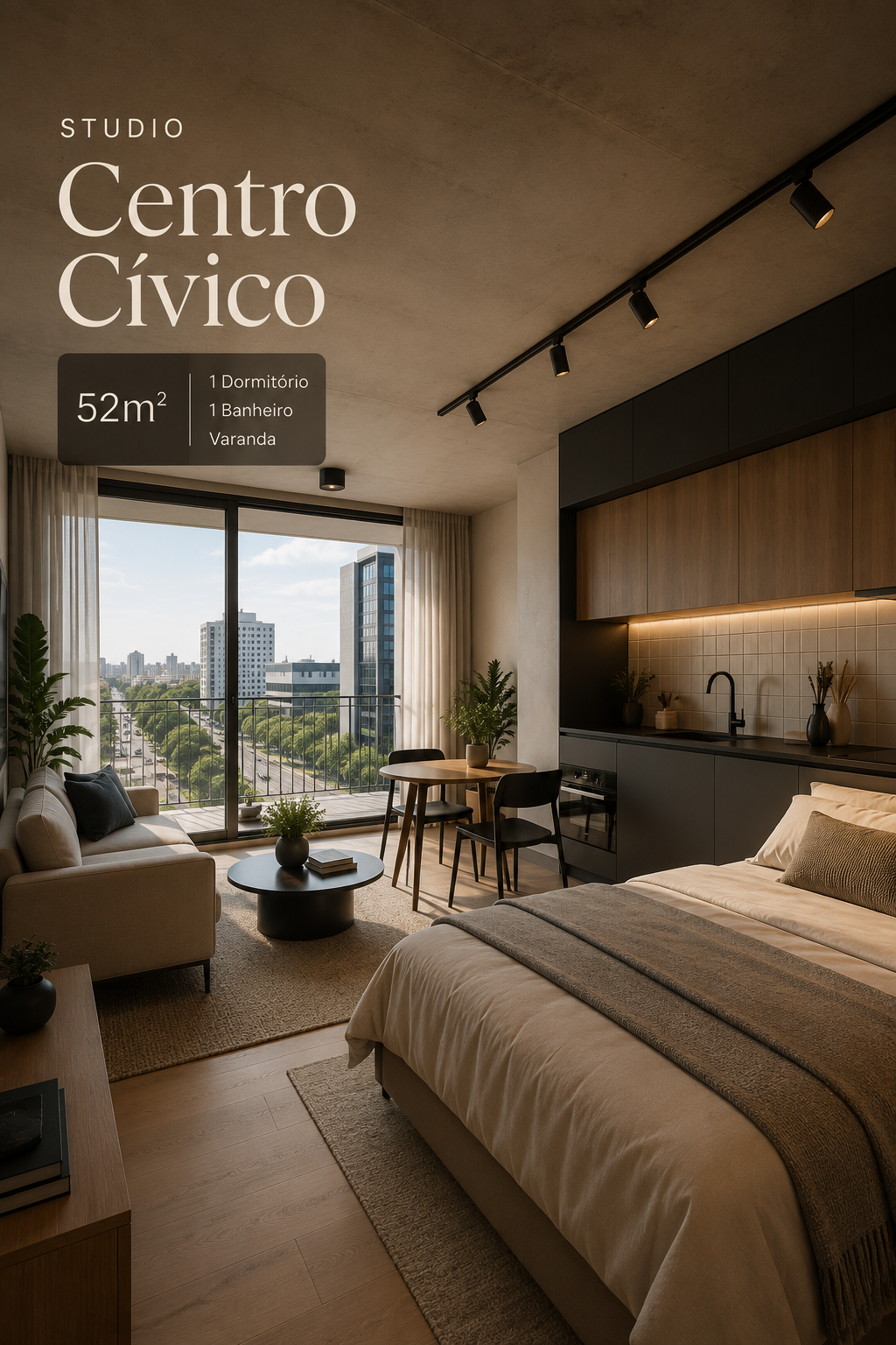 Studio no Centro Cívico
